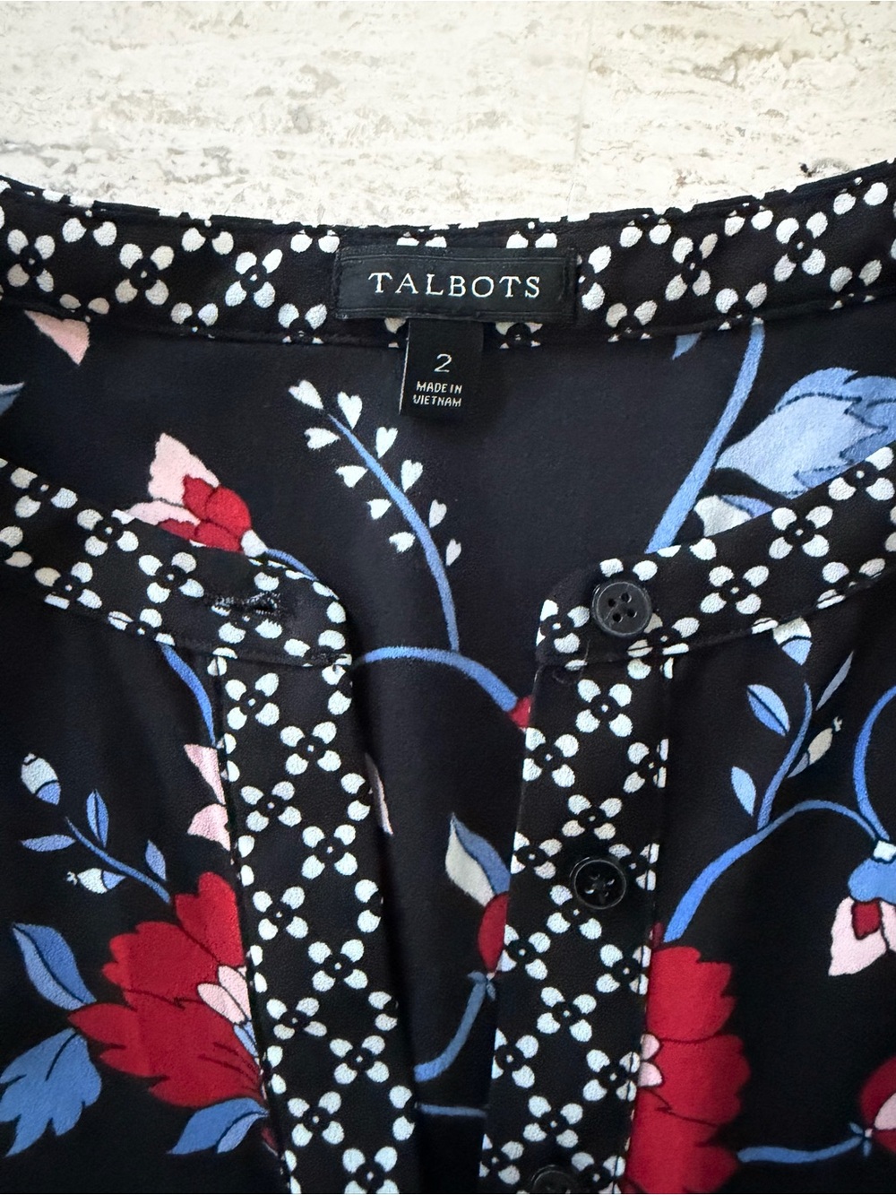 Talbots Mixed Floral Crepe Midi Dress | NWOT | Size 2 - Picture 15 of 16